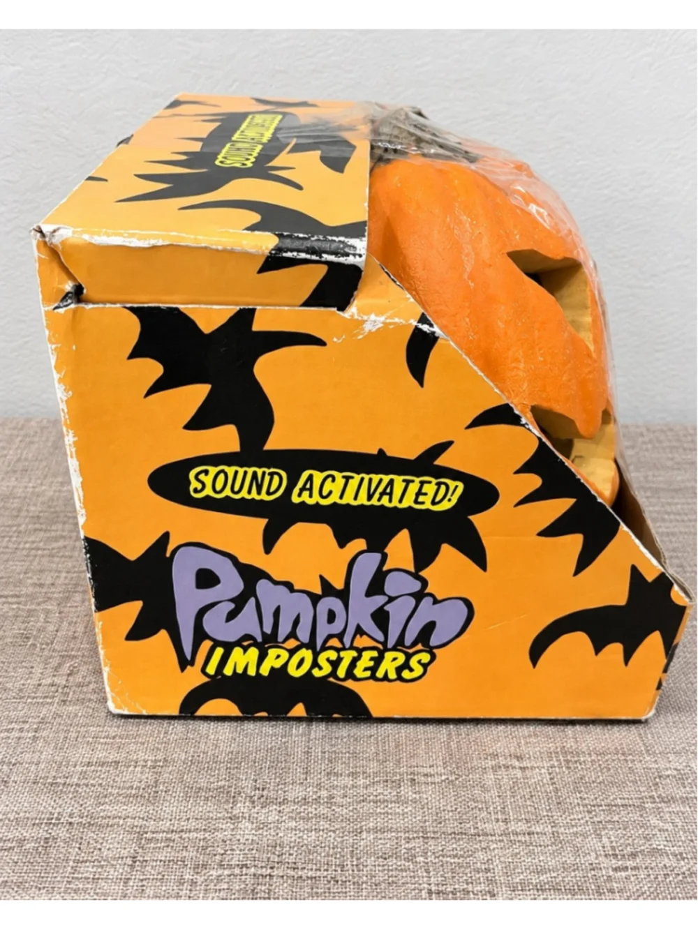 Vintage Gemmy Pumpkin Imposters (3pc) Sound Activated Jack O Lanterns -Tested